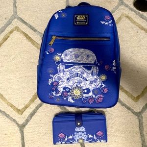 Loungefly Star Wars Backpack and Wallet